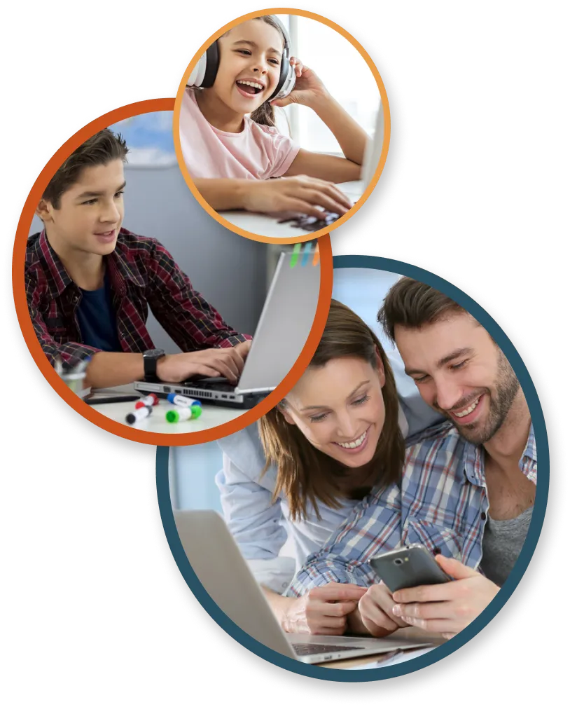 Engaging moments of learning, connection, and technology use across different ages.